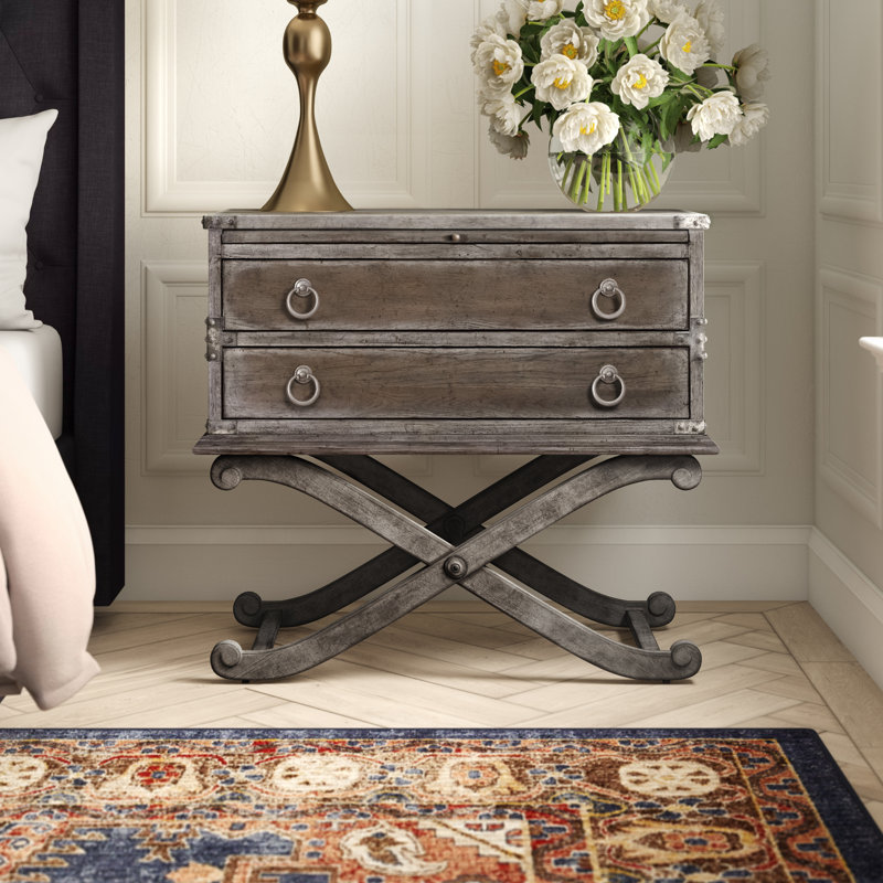 Hooker Furniture True Vintage 2 Drawer Nightstand & Reviews Wayfair